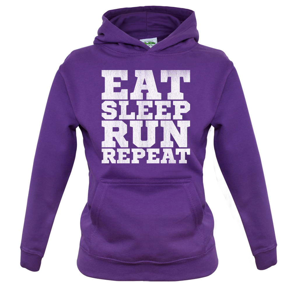 Eat Sleep Run REPEAT Kids T Shirt