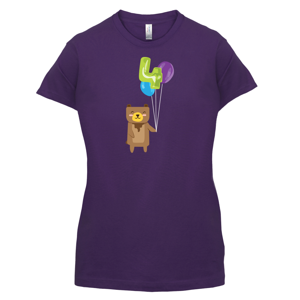 4th Birthday Bear T Shirt