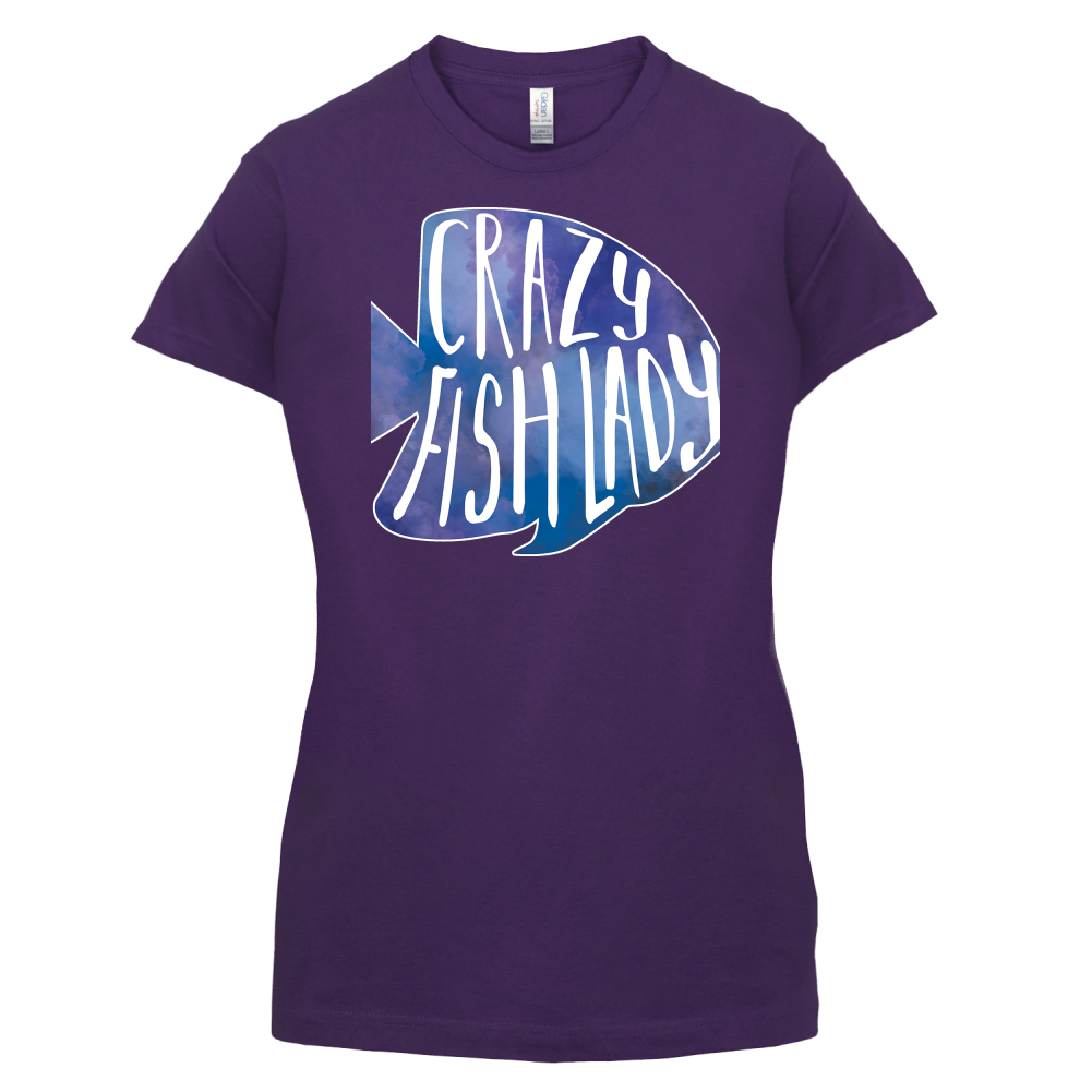 Crazy Fish Lady T Shirt