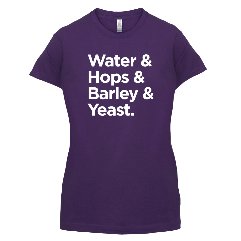 Watrer & Hops & Barley & Yeast T Shirt