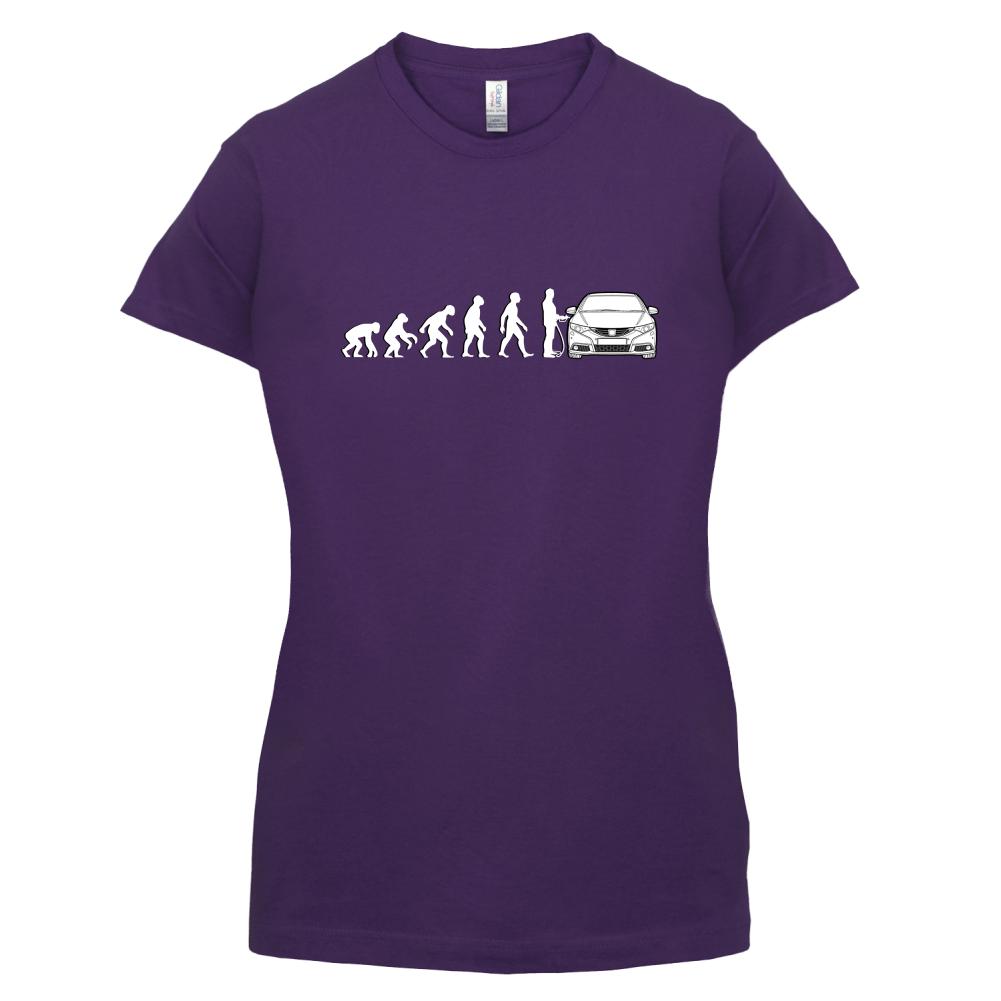 Evolution of Man Civic Driver T Shirt