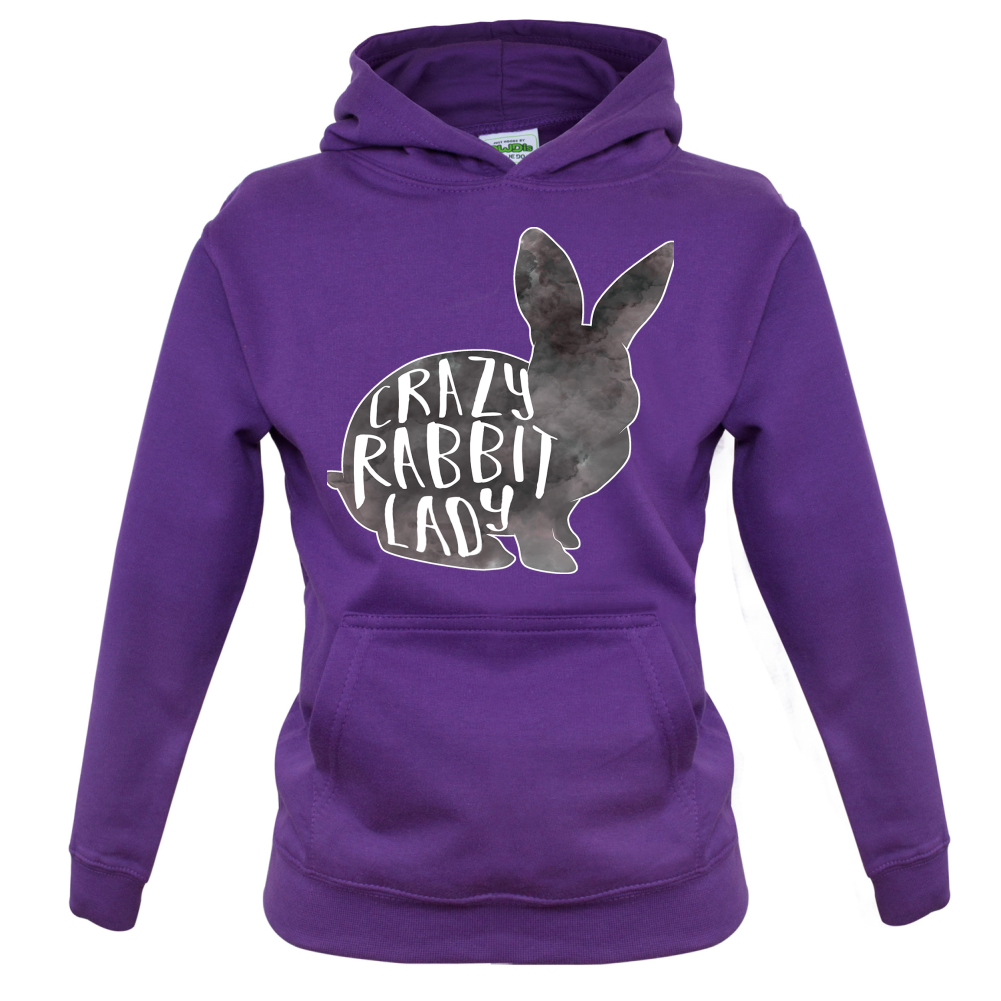 Crazy Rabbit Lady Kids T Shirt