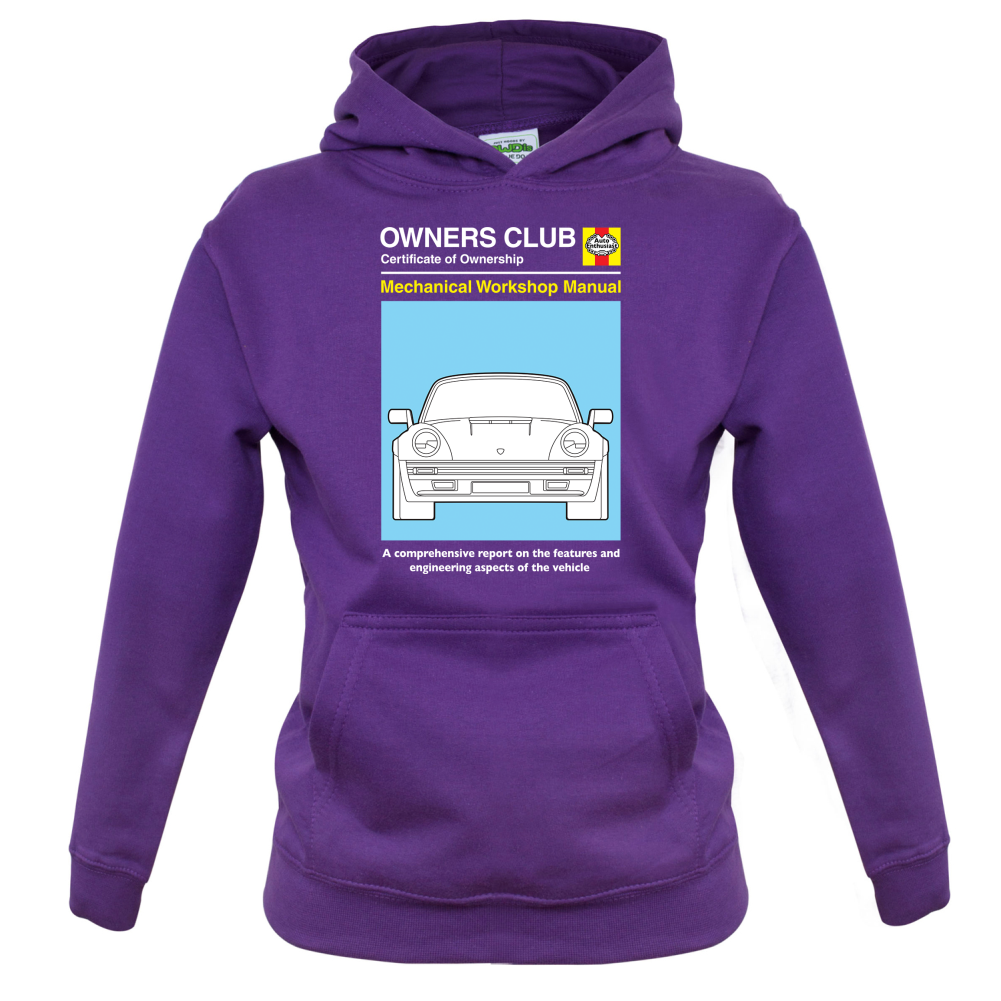 Car Owners Manual 964 Turbo Kids T Shirt