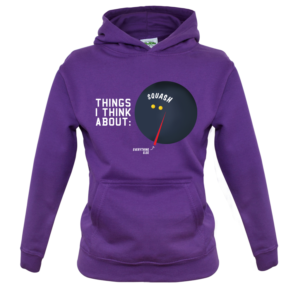 I Thiink About Squash Kids T Shirt