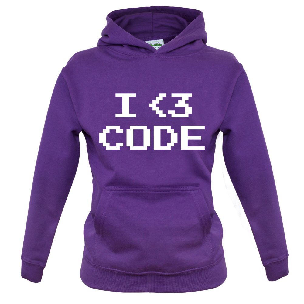 I Heart Code Kids T Shirt