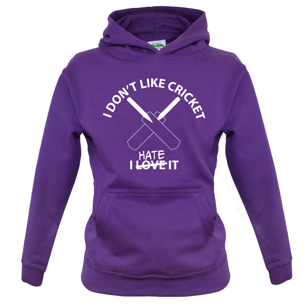 Don't Like Cricket Hate It Kids T Shirt