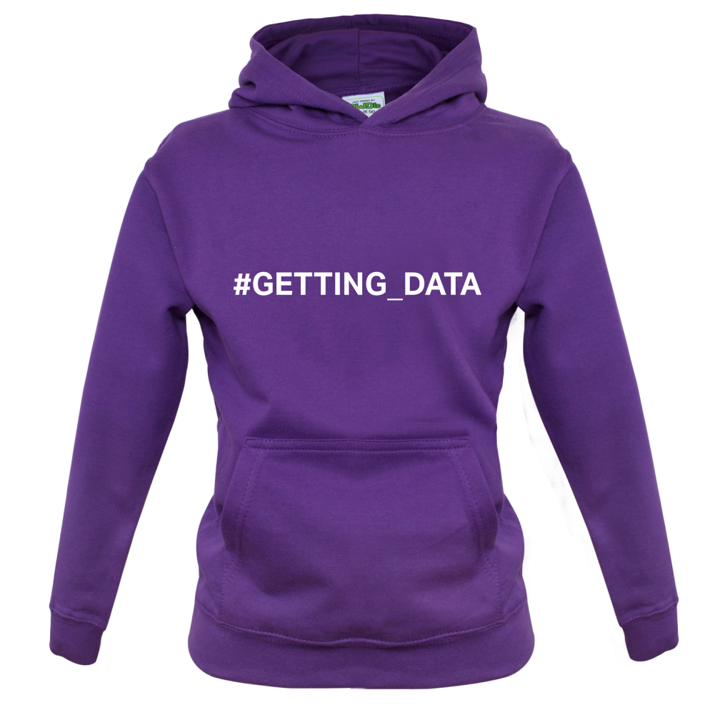 #Getting Data Kids T Shirt
