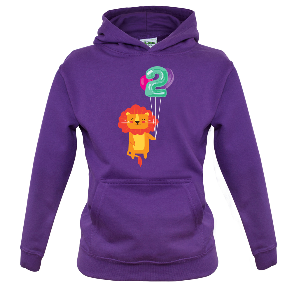 2nd Birthday Lion Kids T Shirt