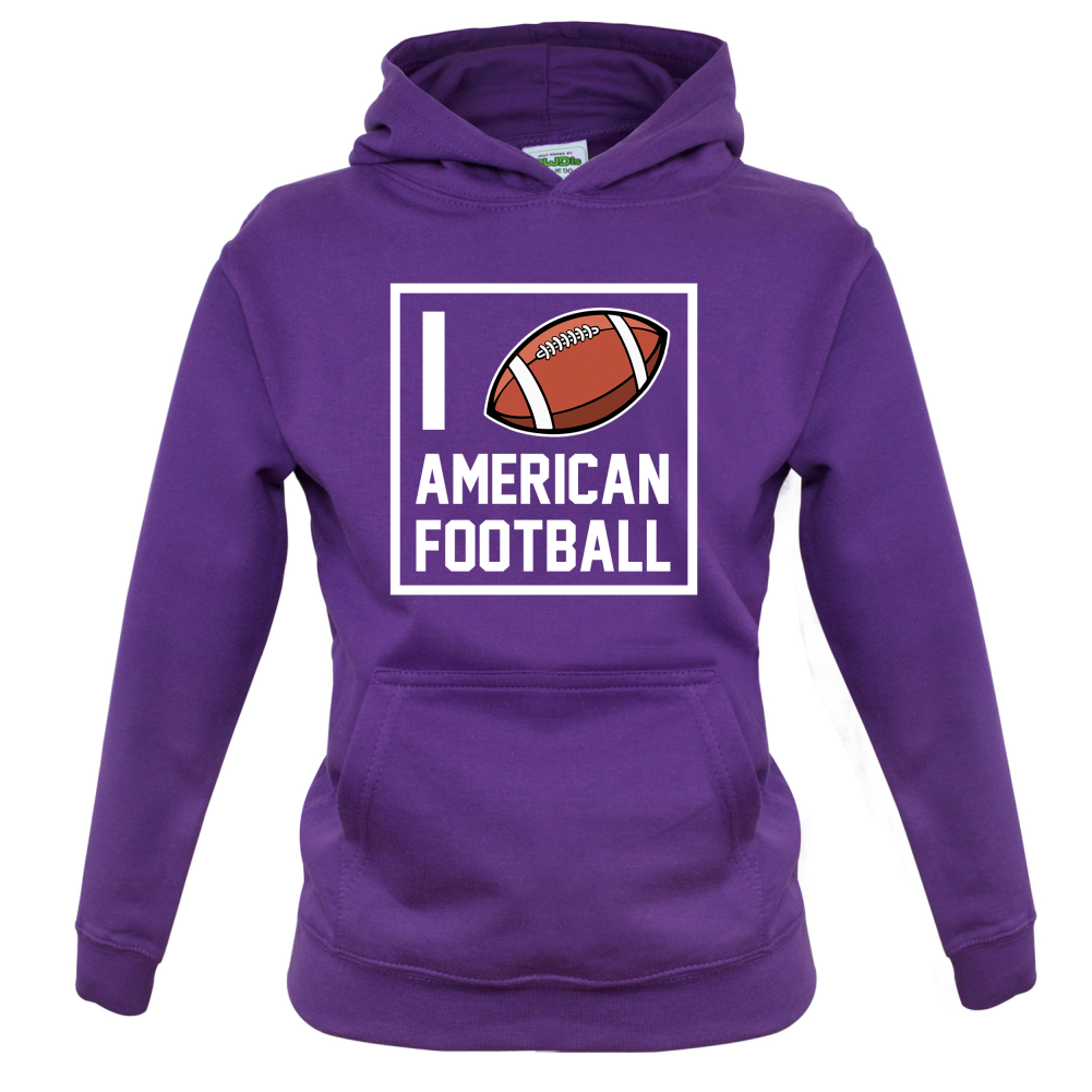 I Heart American Football Kids T Shirt