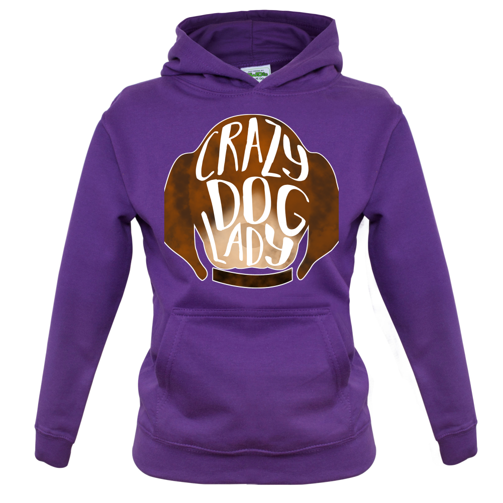 Crazy Dog Lady Kids T Shirt