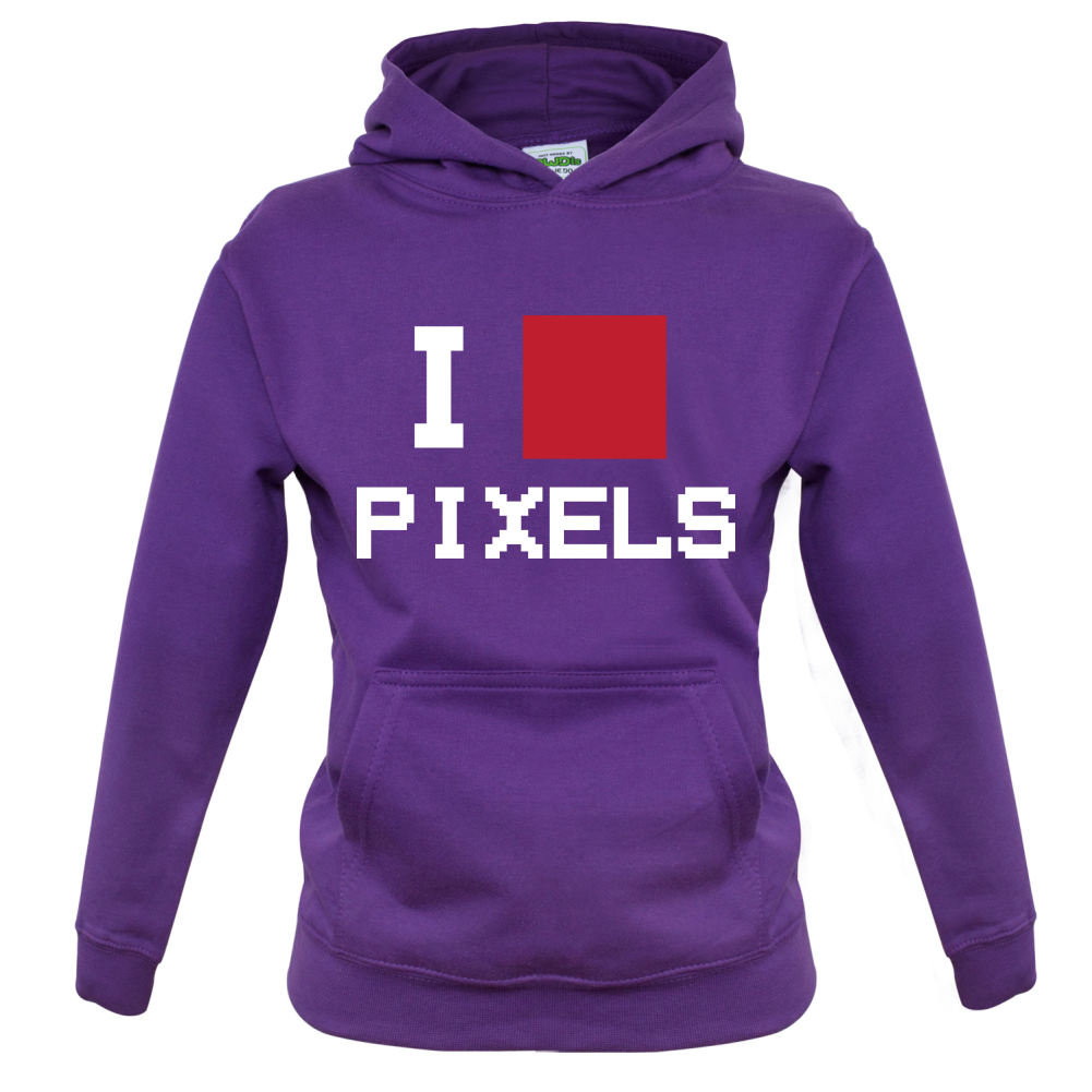 Pixel Heart Kids T Shirt