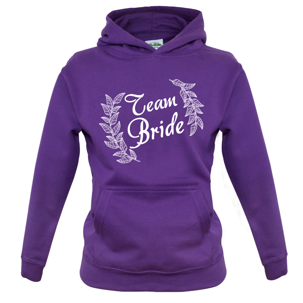 Team Bride Floral Kids T Shirt