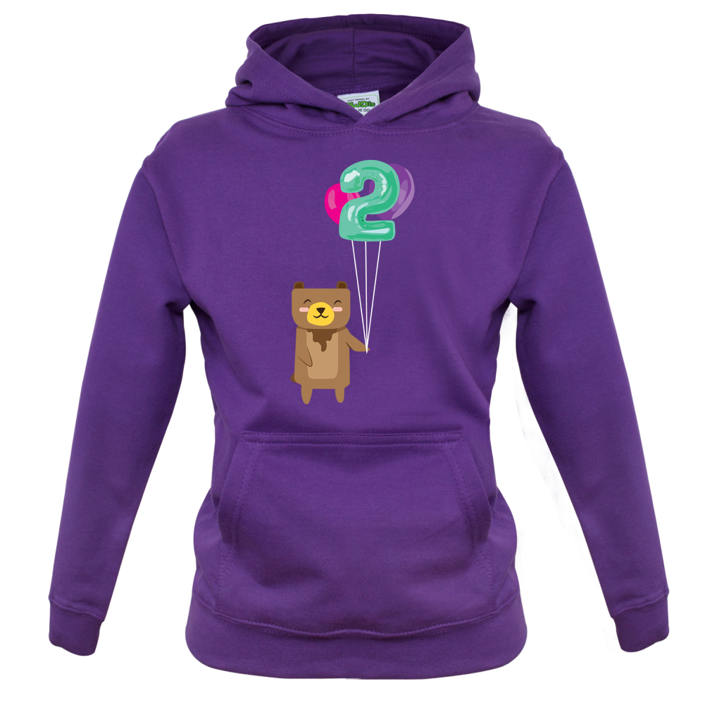 2nd Birthday Bear Kids T Shirt