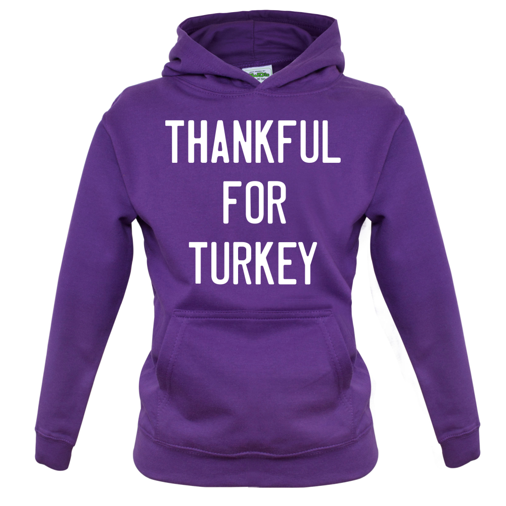 Thankful For Turkey Kids T Shirt