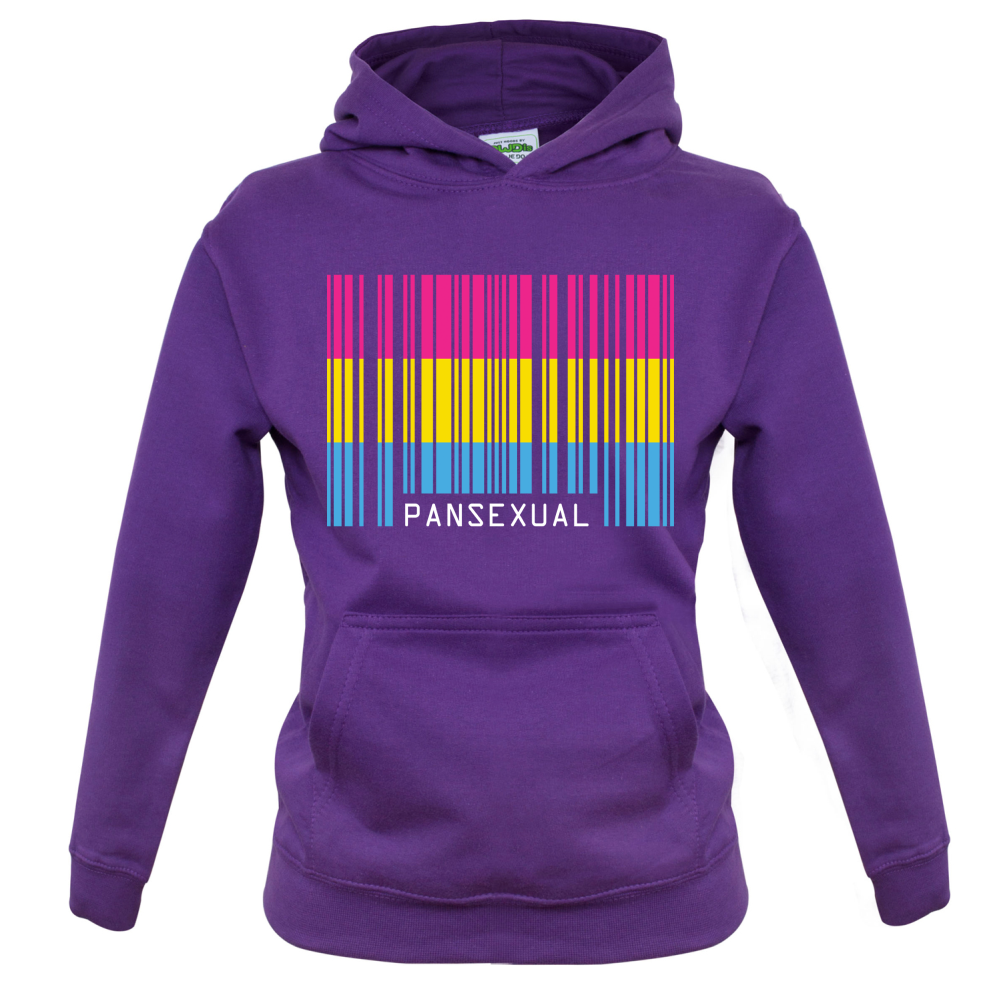 LGBT Barcode Flags - Pan Sexual Kids T Shirt