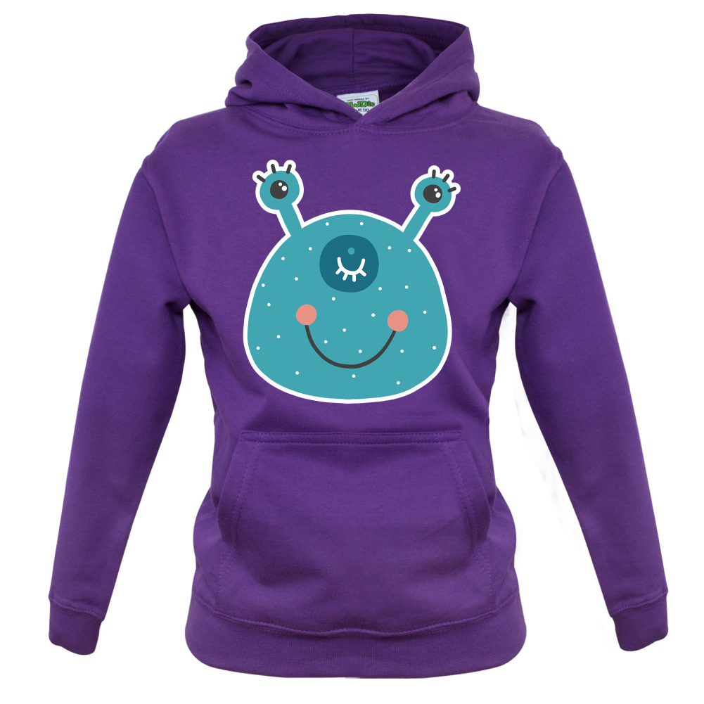 Smiley Face Alien Kids T Shirt