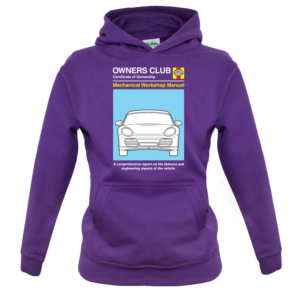 Car Owners Manual 987 Kids T Shirt