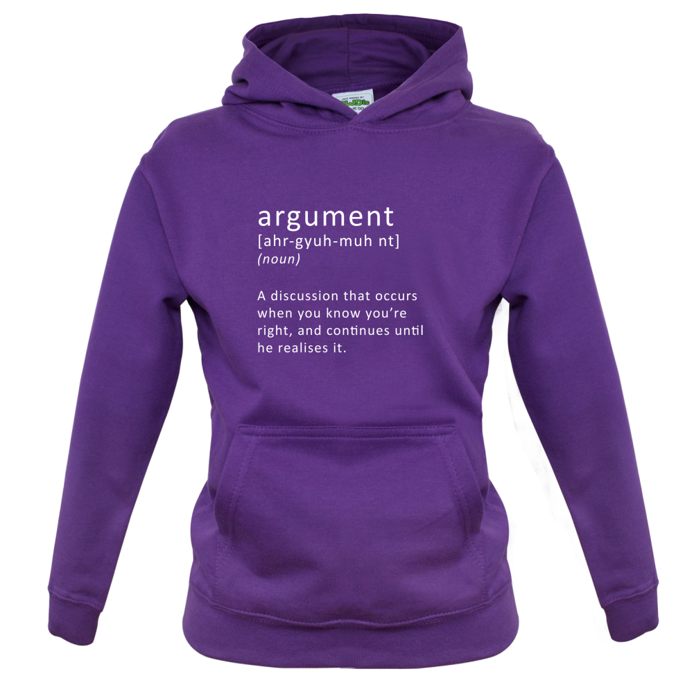 Funny Definition Argument Kids T Shirt
