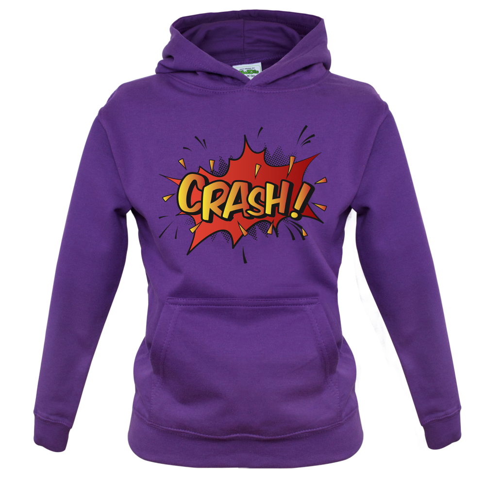 CRASH! Word Art Kids T Shirt