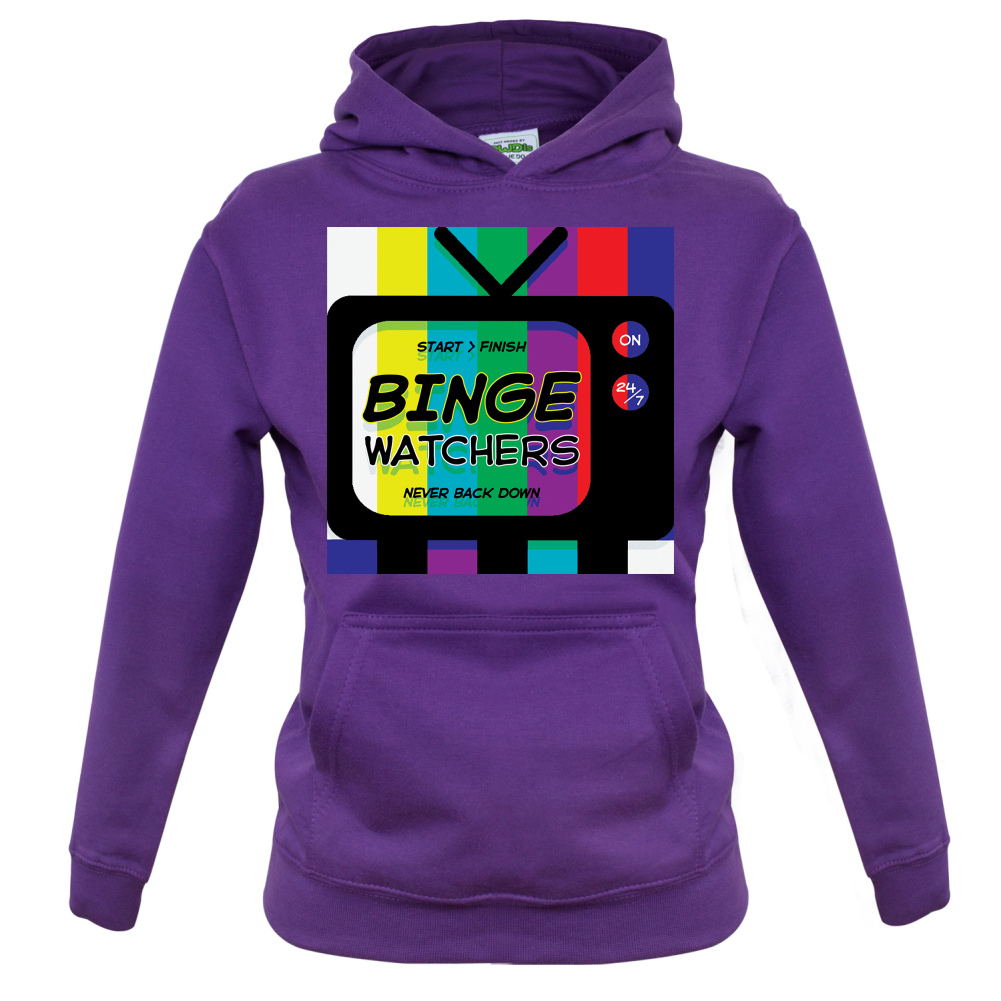 Binge Watchers Kids T Shirt