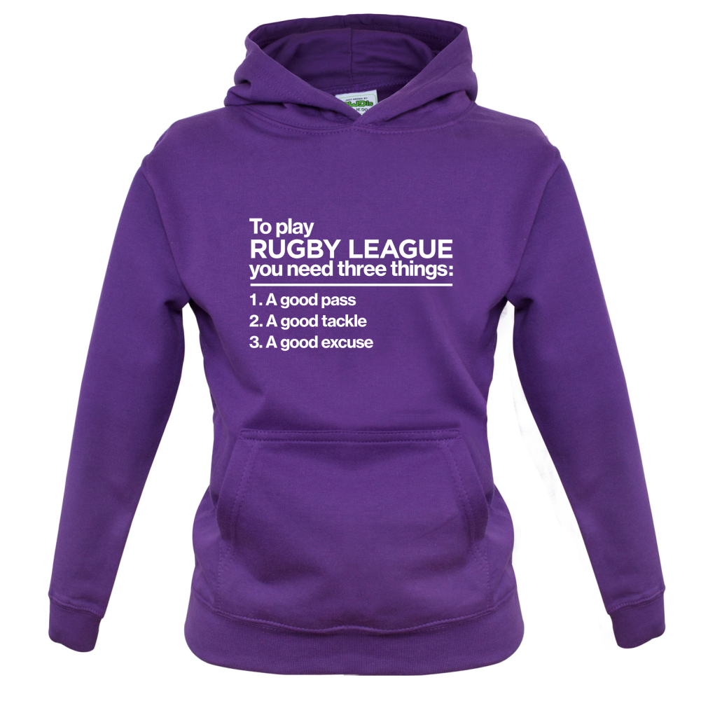 To Play Rugby League Kids T Shirt