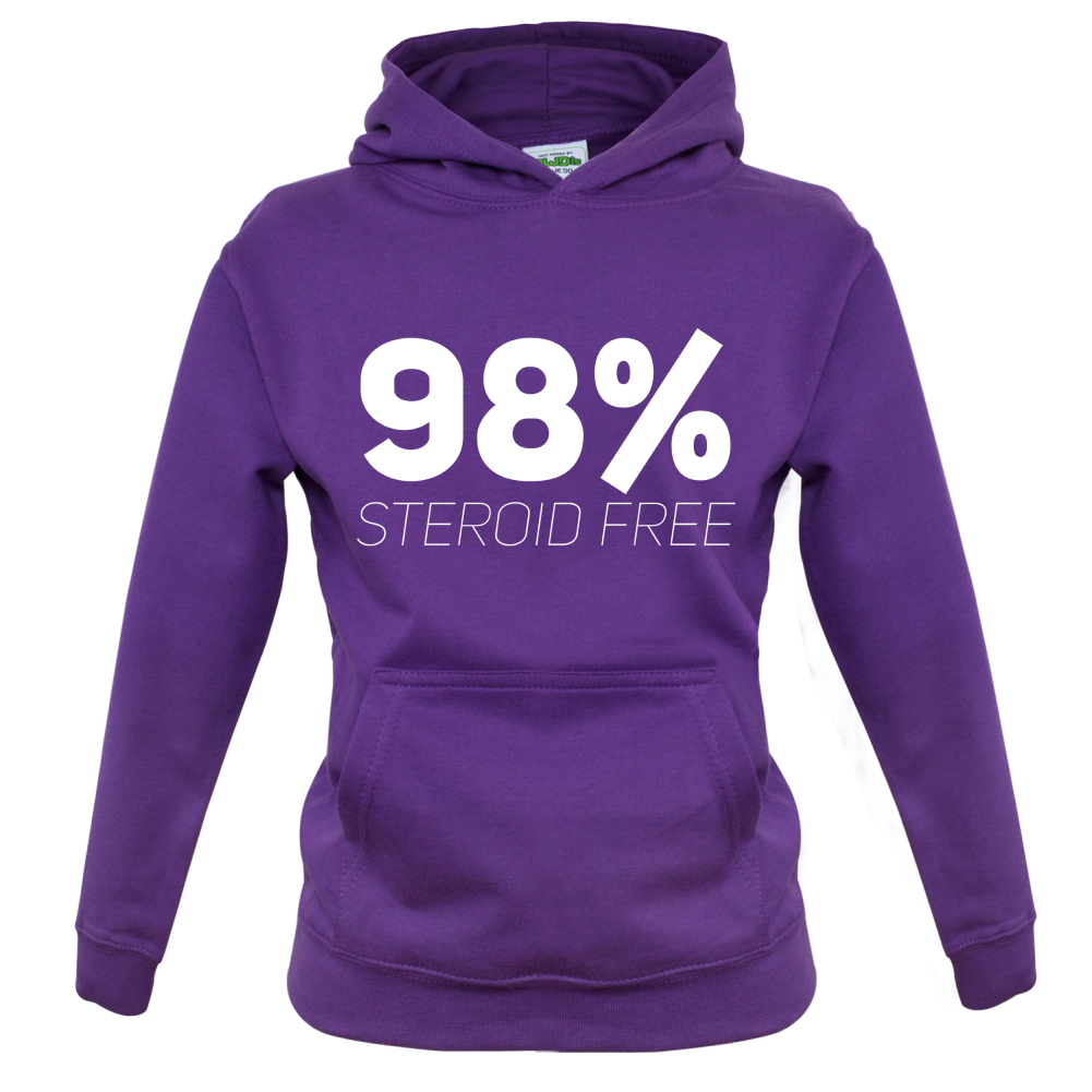 98% Steroid Free Kids T Shirt