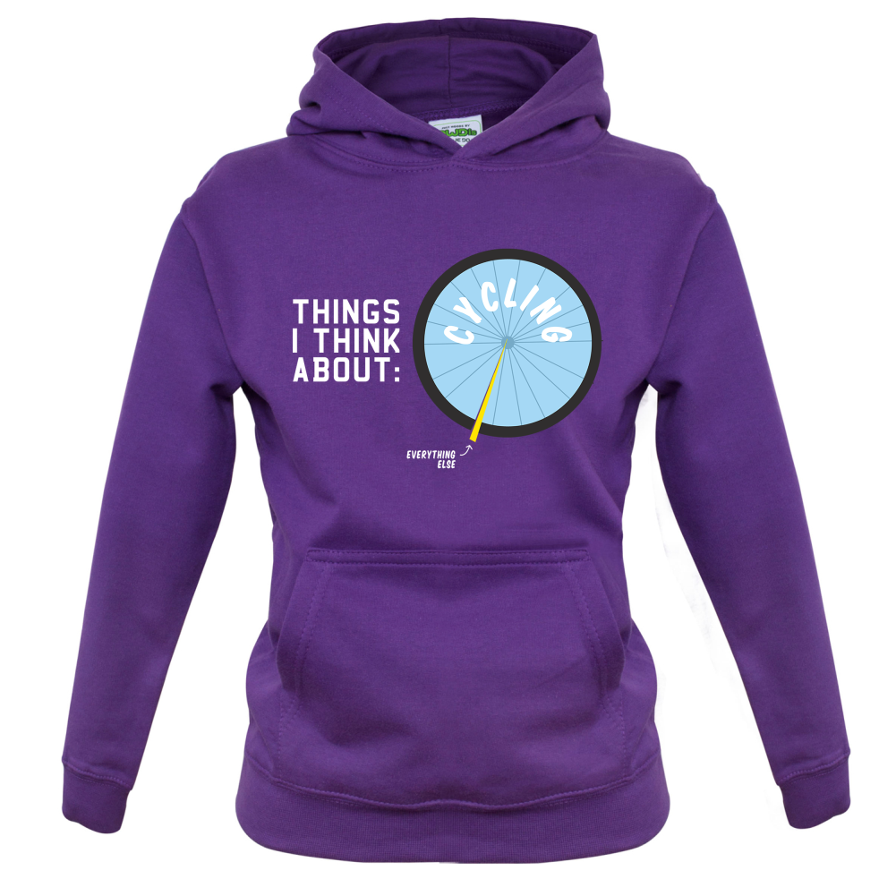 I Thiink About Cycling Kids T Shirt