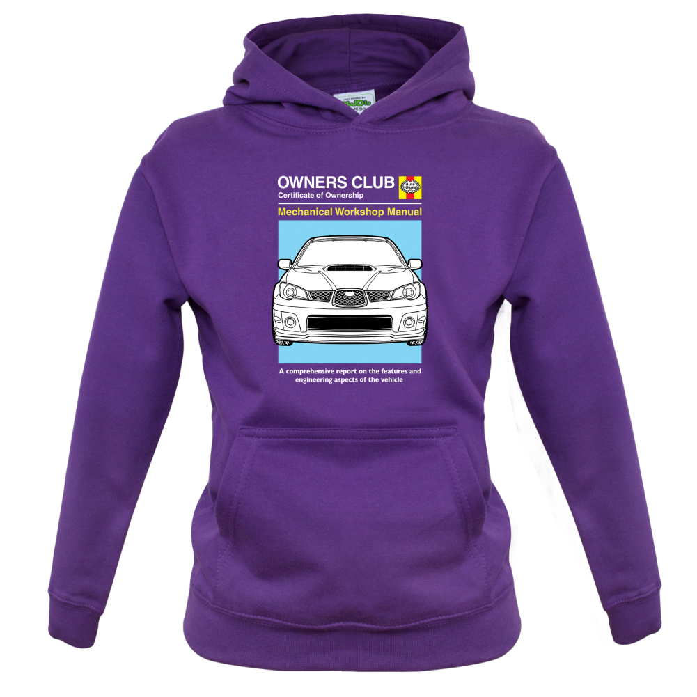 Car Owners Manual Impreza Kids T Shirt
