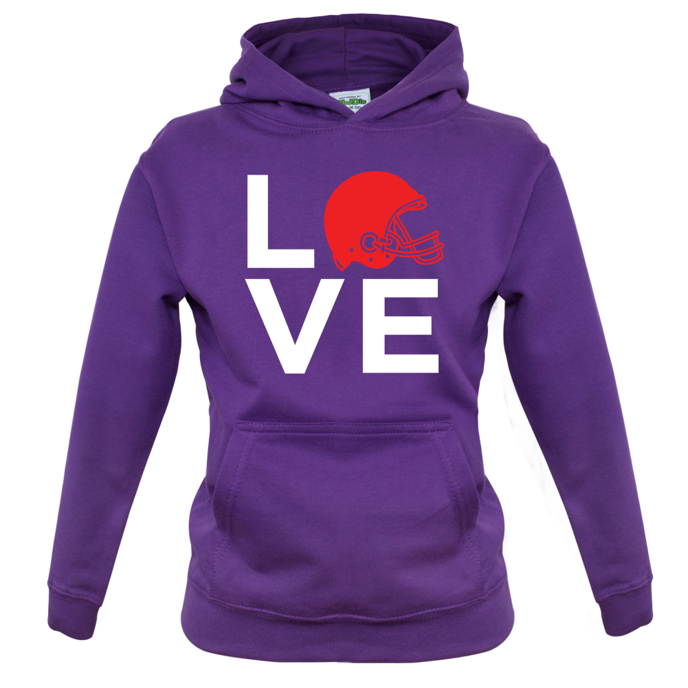 Love Helmet Kids T Shirt