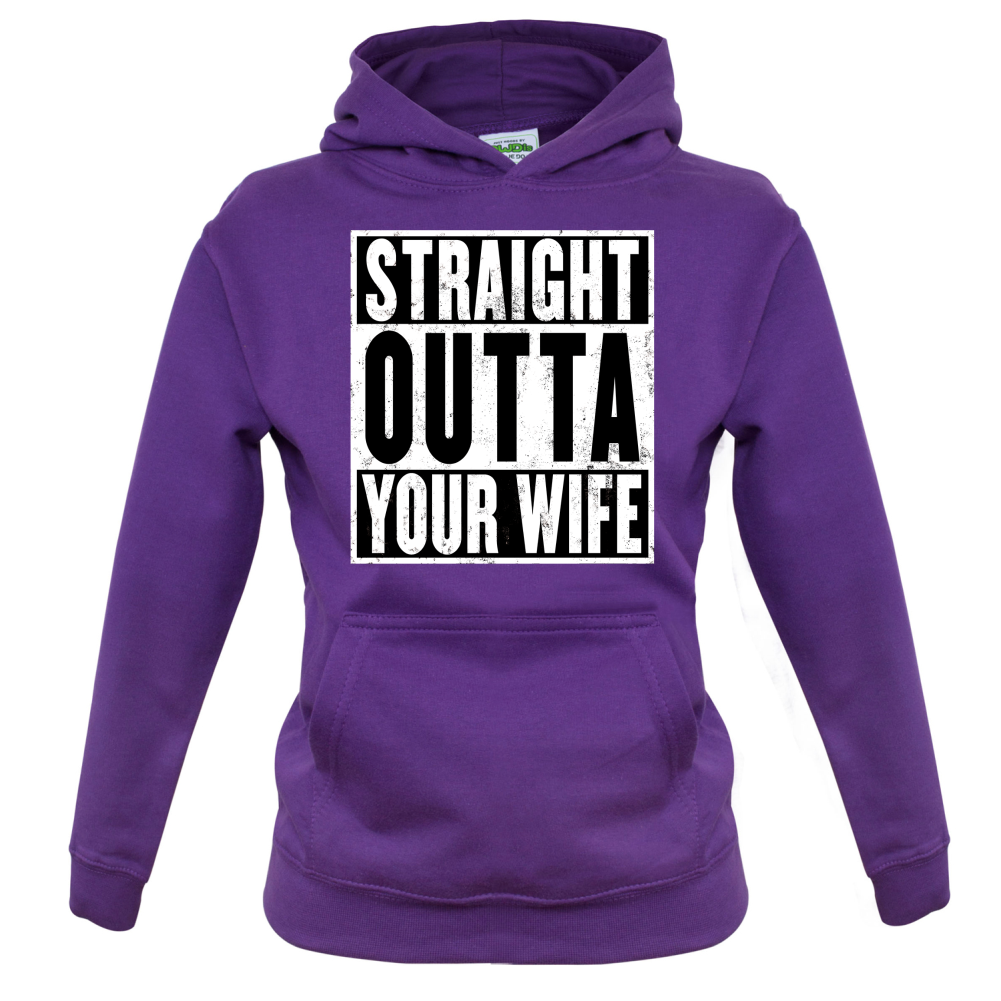 Straight Outta Your Wife Kids T Shirt