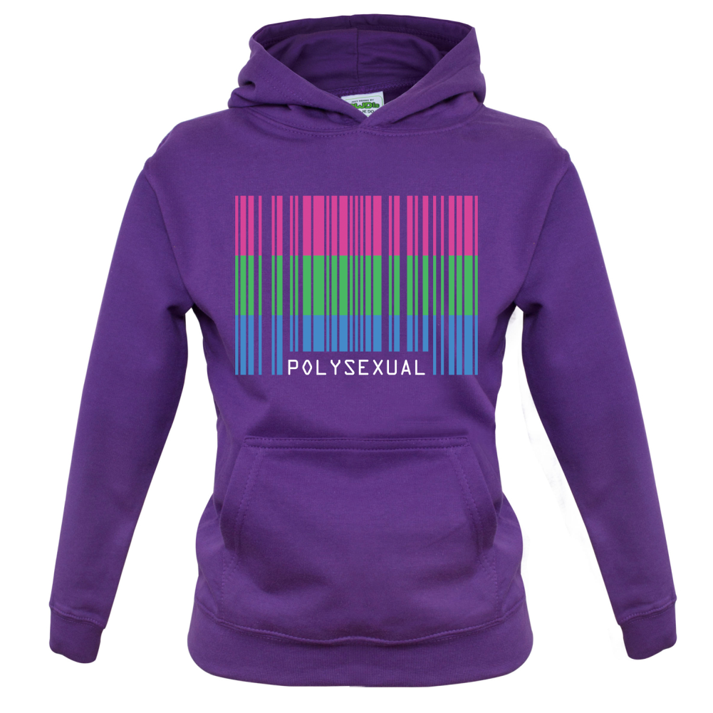 LGBT Barcode Flags - PolySexual Kids T Shirt