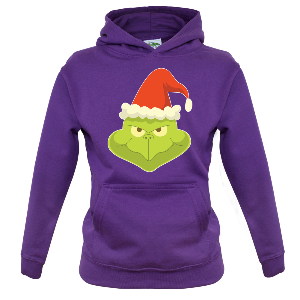 Grinch Face Kids T Shirt