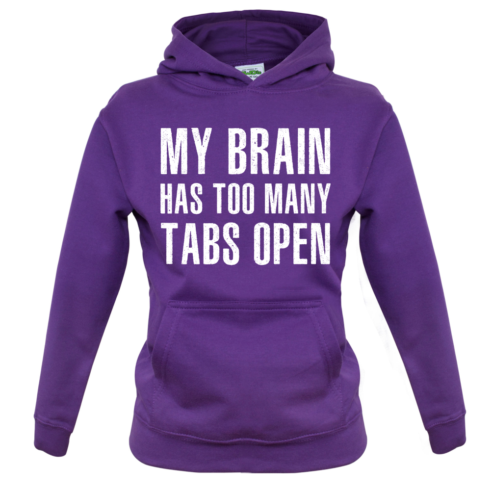 Brain Has Too Many Tabs Open Kids T Shirt