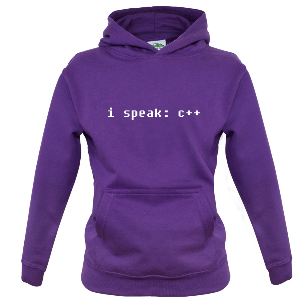 I Speak C Plus Plus Kids T Shirt