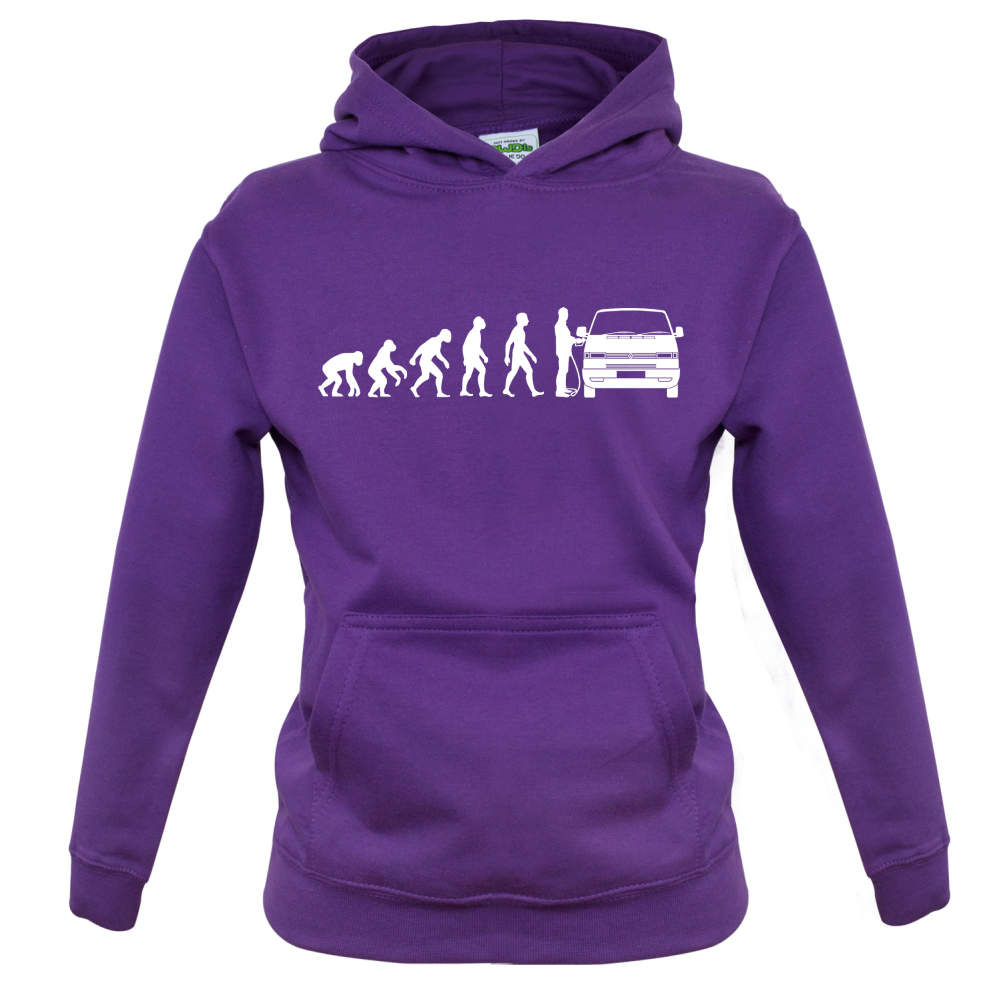 Evolution of Man T4 Campervan Kids T Shirt