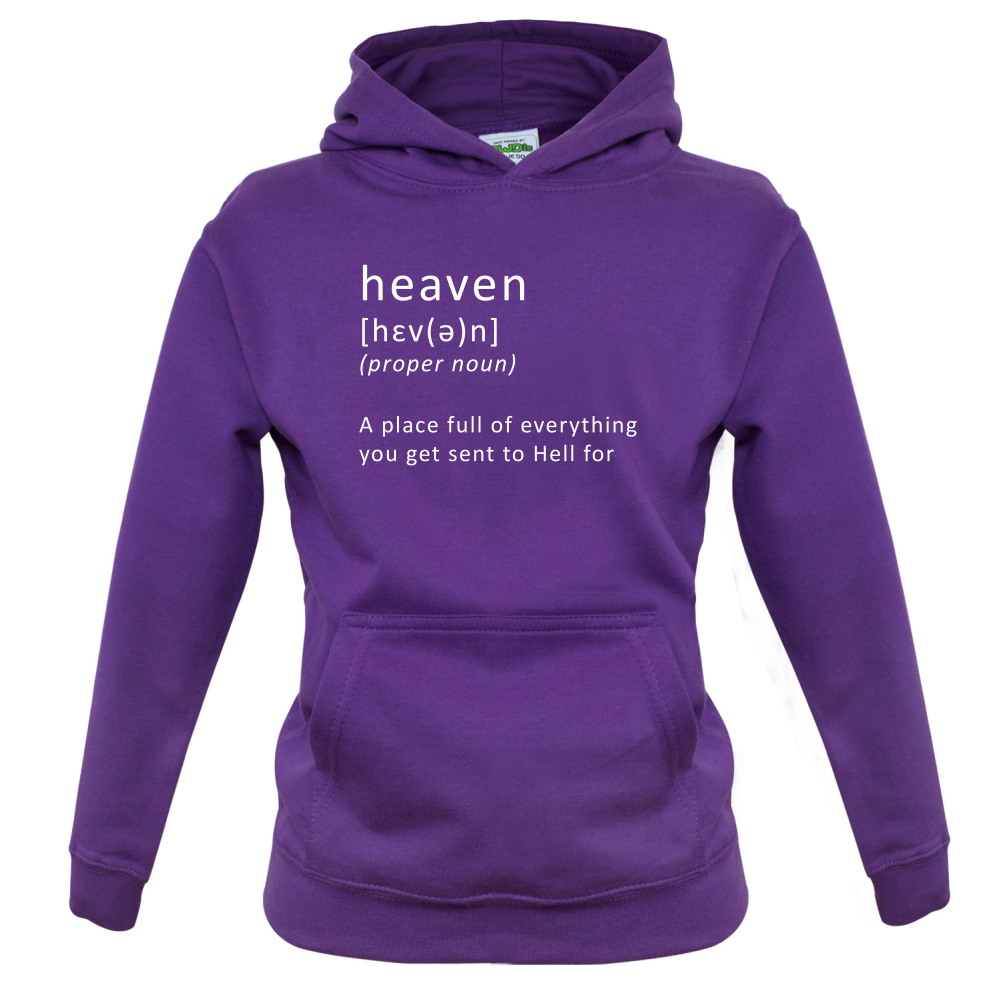 Funny Definition Heaven Kids T Shirt