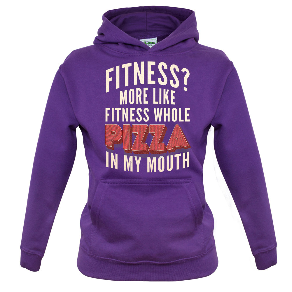 Fitness Pizza In My Mouth Kids T Shirt