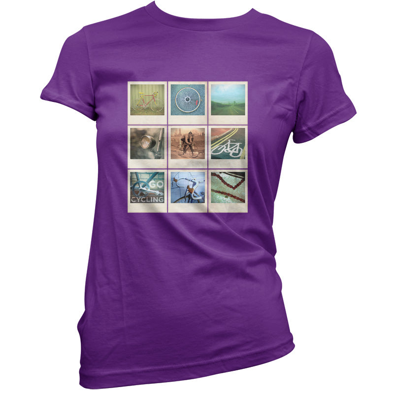 Go Cycling Photo Collage T Shirt