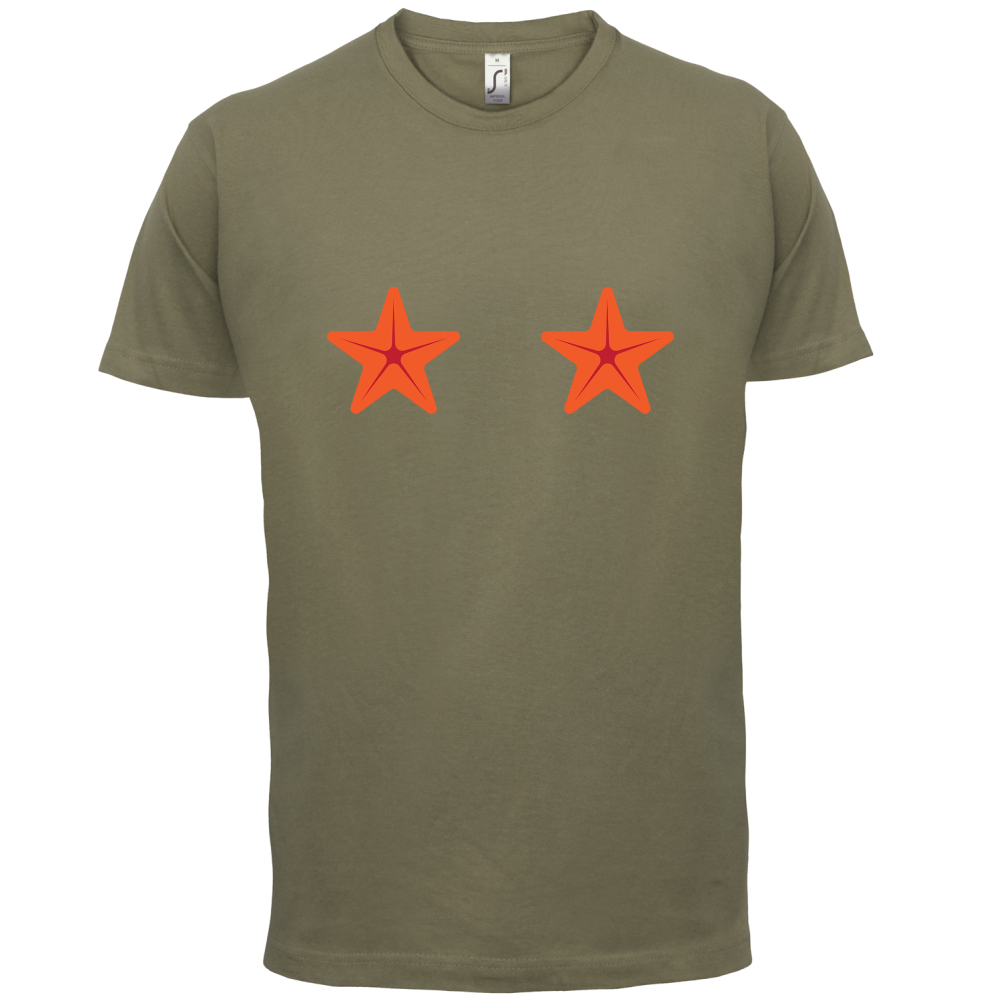 Mermaid Starfish Boobs T Shirt