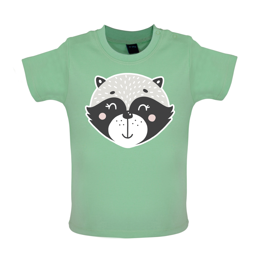 Smiley Face Racoon Mrs T Shirt