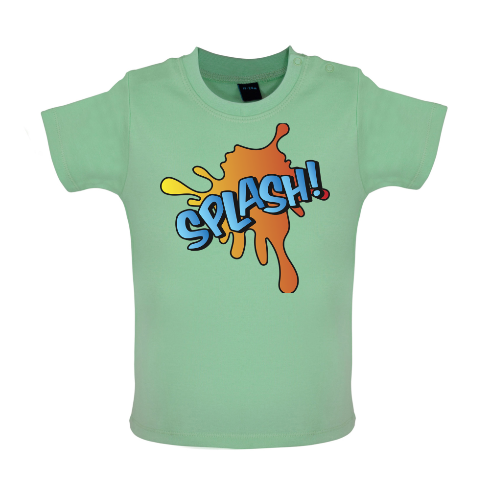 Splash! Word Art Baby T Shirt