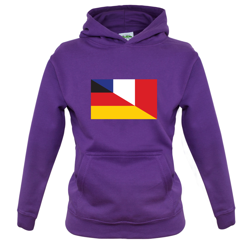 Half German Half French Flag Kids T Shirt