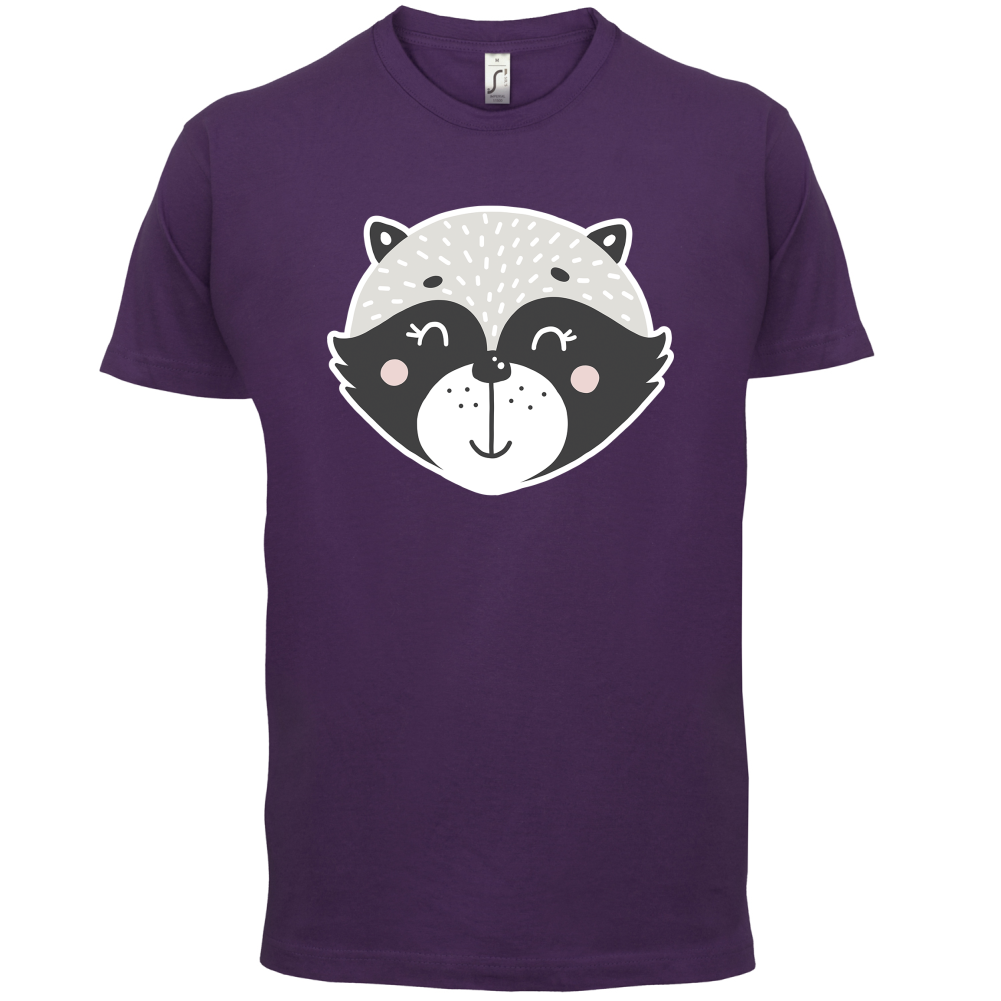 Smiley Face Racoon T Shirt