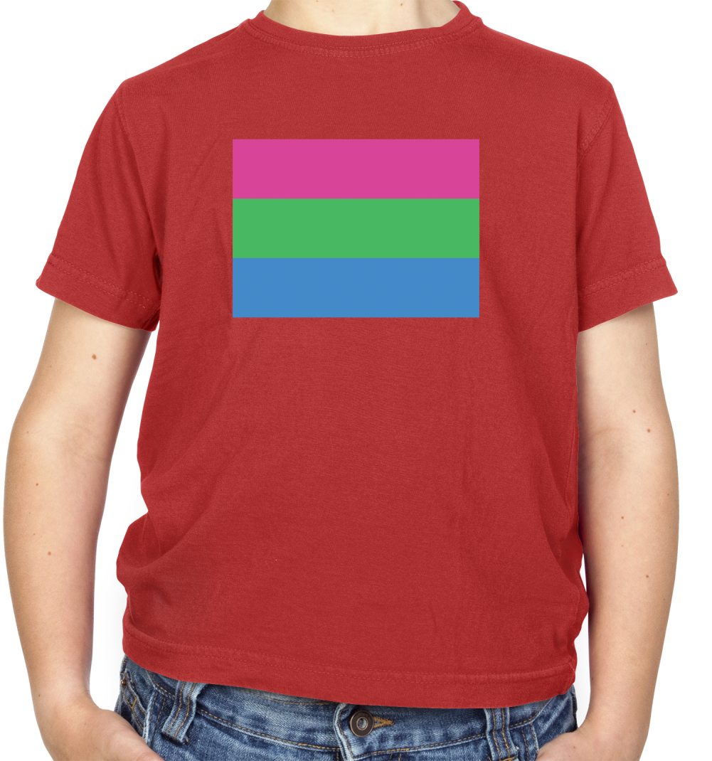 LGBT Flags - PolySexual Kids T Shirt