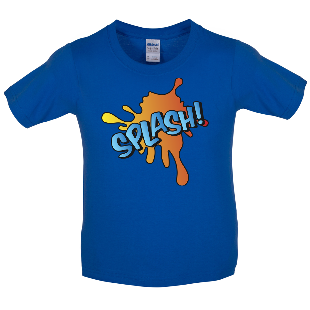 Splash! Word Art Kids T Shirt