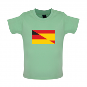 Half German Half Spanish Flag Baby T Shirt