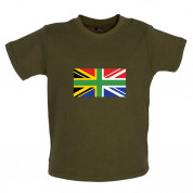 South African Union Jack Flag Baby T Shirt