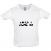 Arnold Is Numero Uno  Kids T Shirt
