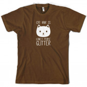 Cat Hair Is Lonely People Glitter T Shirt