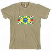 Brazil Union Jack Flag T Shirt
